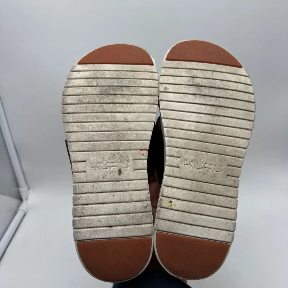 Kuru Breeze Womens Size 8 Black Ivory Walking Outdoor Straps Slide Sandals